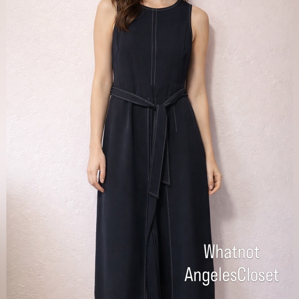 Elegant Black Sleeveless Dress. Vince Camuto